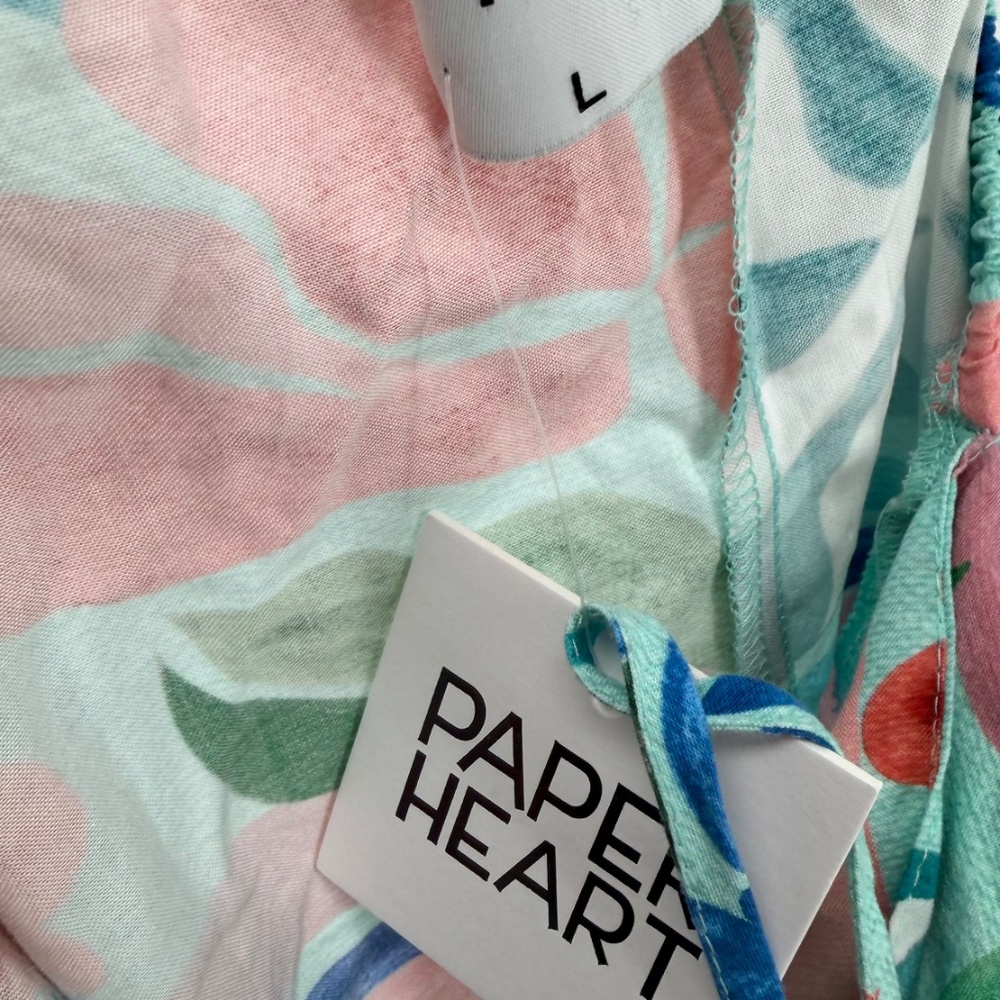 Paper Heart Maxi Sleeveless Tie Back Floral Mystical Flowy Maxi Dress NWT - Picture 5 of 6